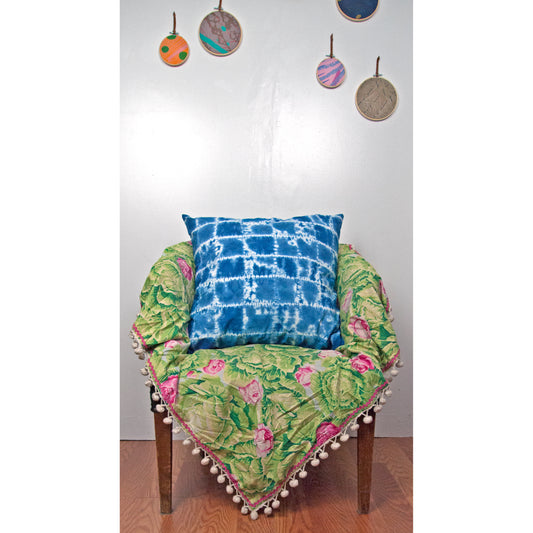 Indigo Dyed Linen Throws Pillow Covers