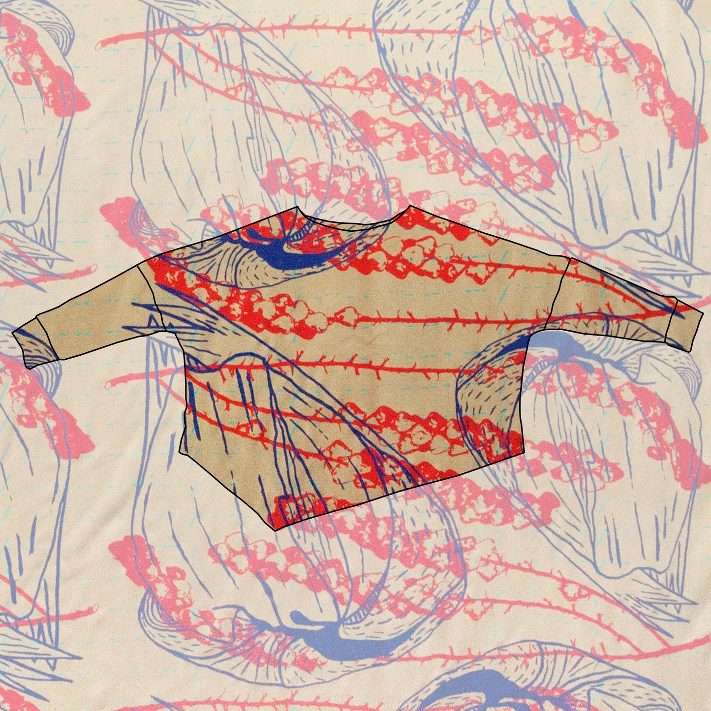 Custom Long Sleeve Asymmetrical Sweatshirt