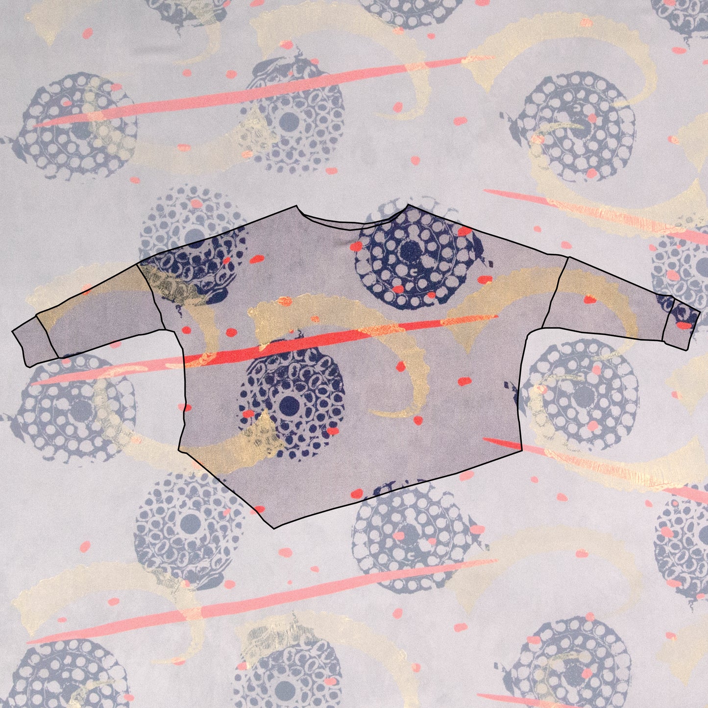 Custom Long Sleeve Asymmetrical Sweatshirt