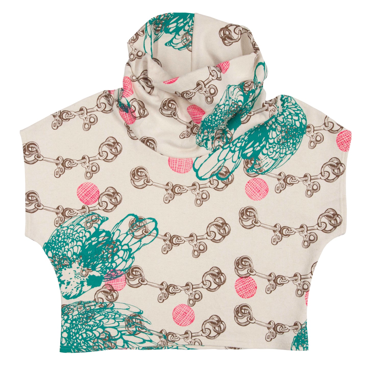 Hemp Fleece Cowl // Pink Polka Dots Etc on Cream