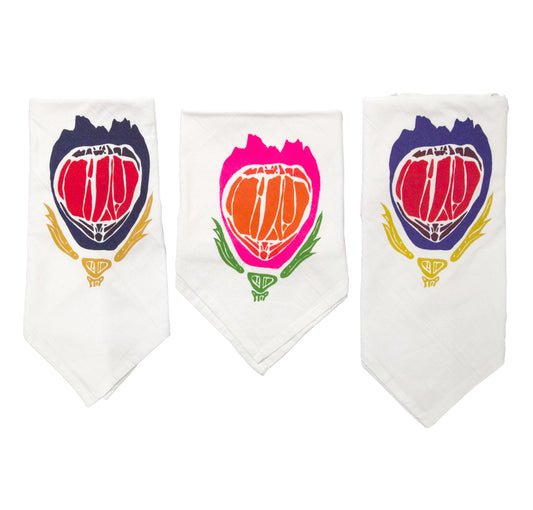 Floral Print Kitchen Towels w/ Hang Tab