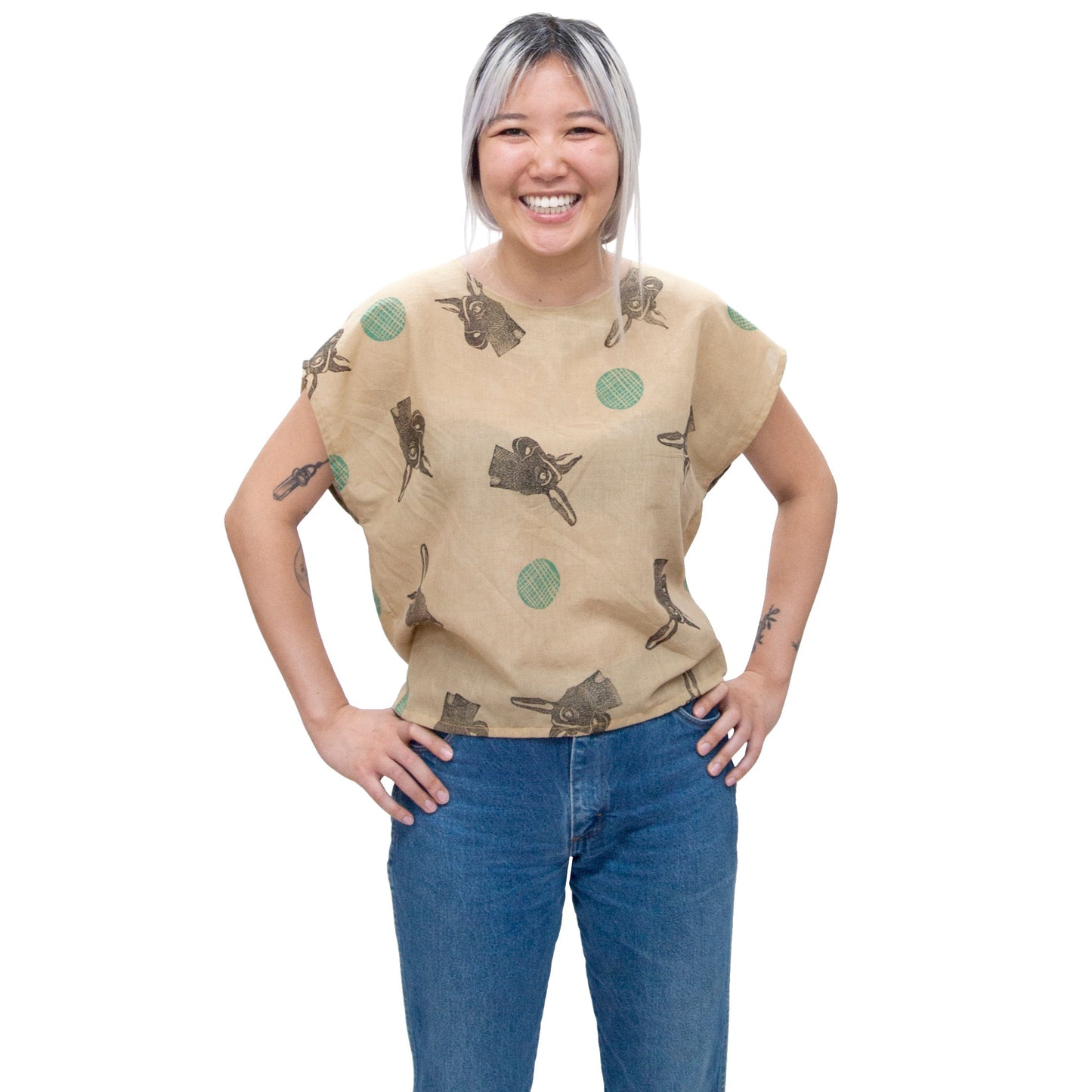 Grey Silky Bamboo Box Top Shirt
