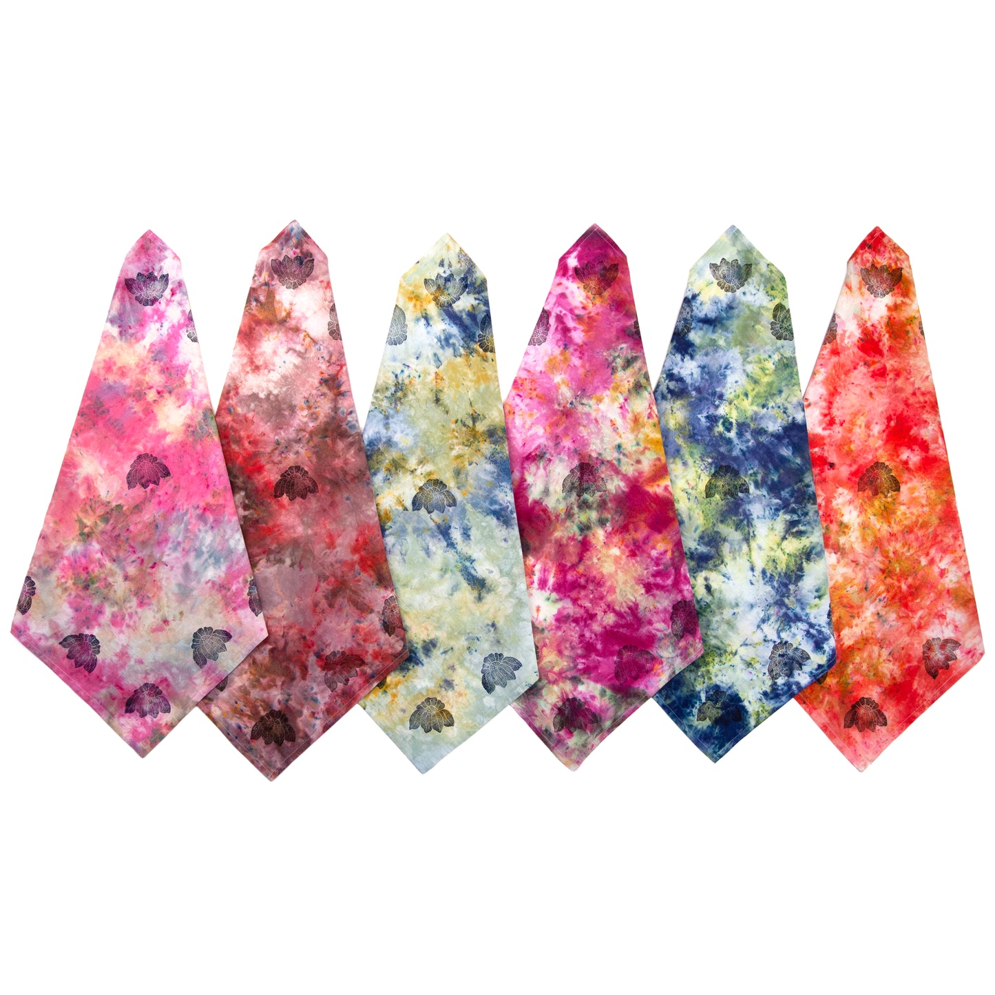 Extra Colorful Snow Dyed Cotton Kitchen Towel 28" x 28"