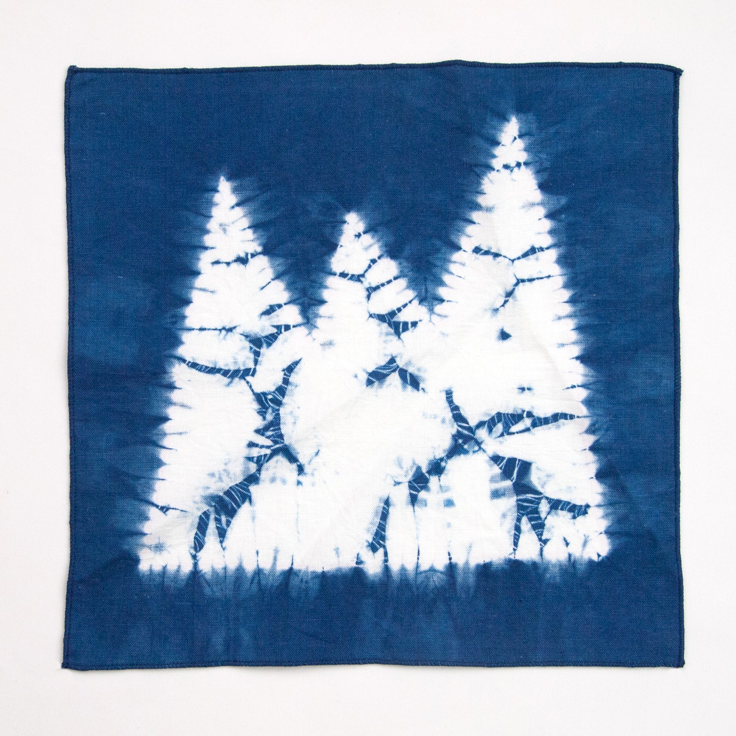 Indigo Dyed Linen Hanky