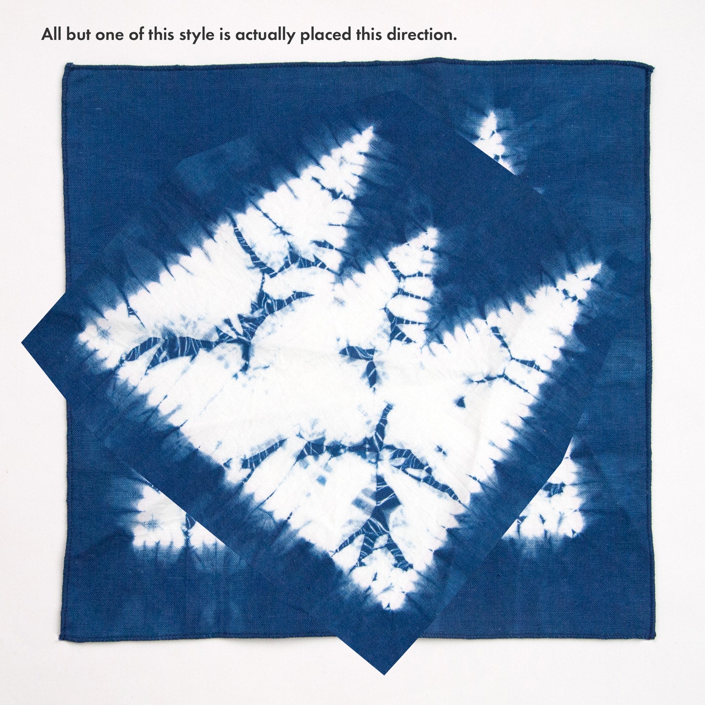 Indigo Dyed Linen Hanky