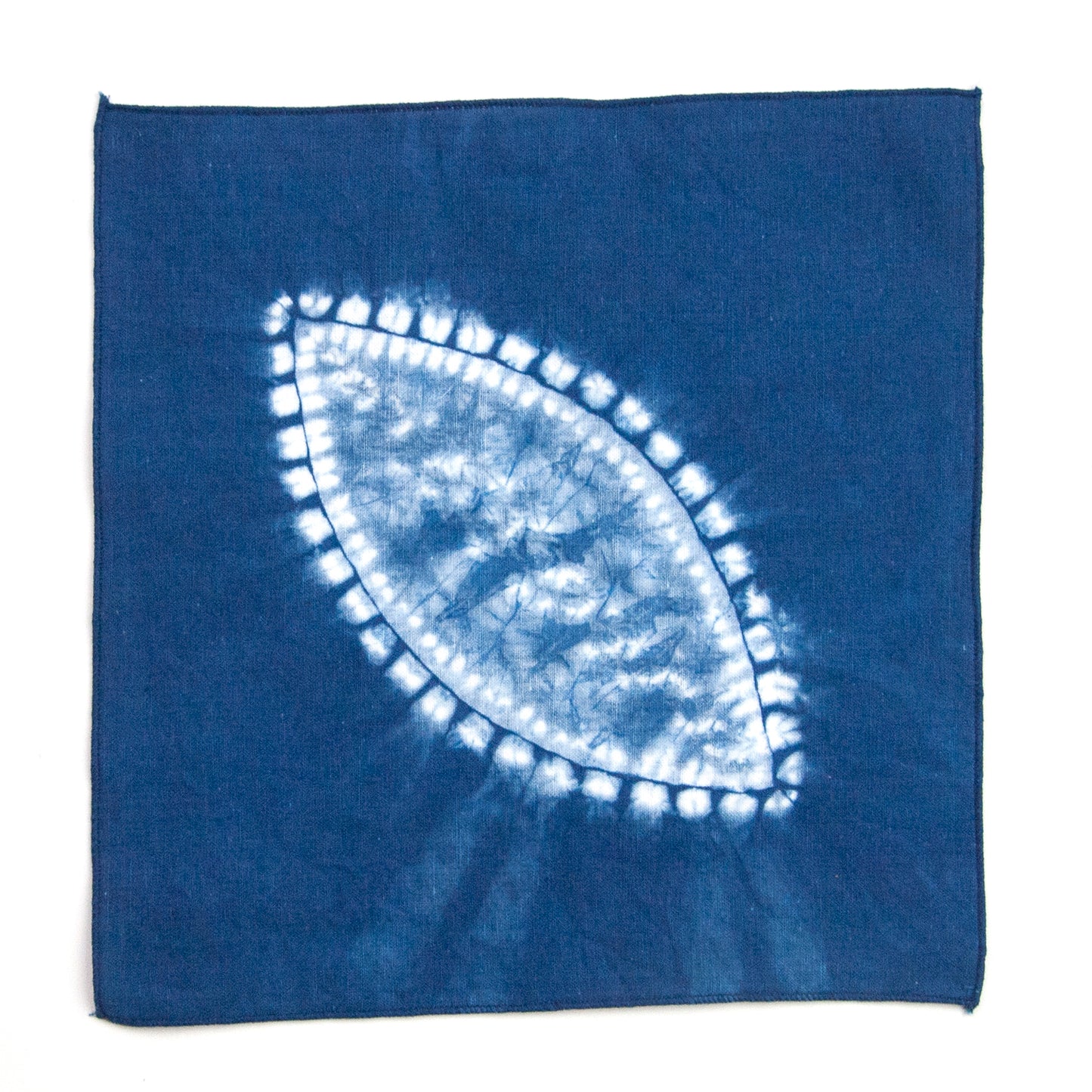 Indigo Dyed Linen Hanky