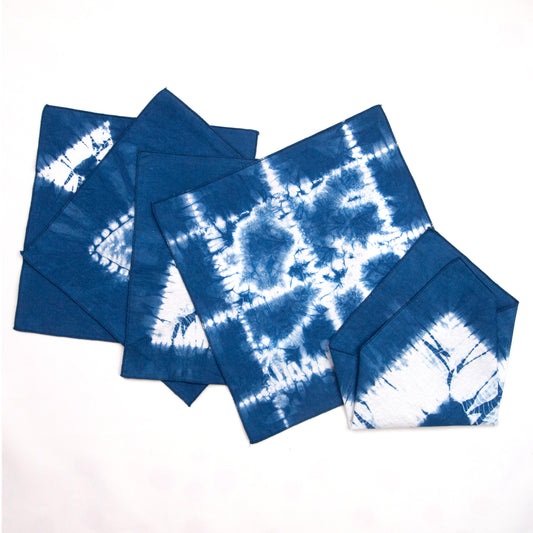 Indigo Dyed Linen Hanky