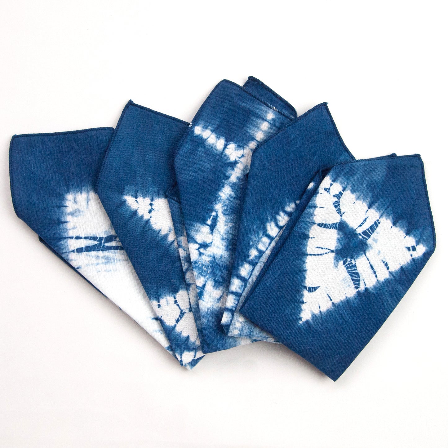 Indigo Dyed Linen Hanky