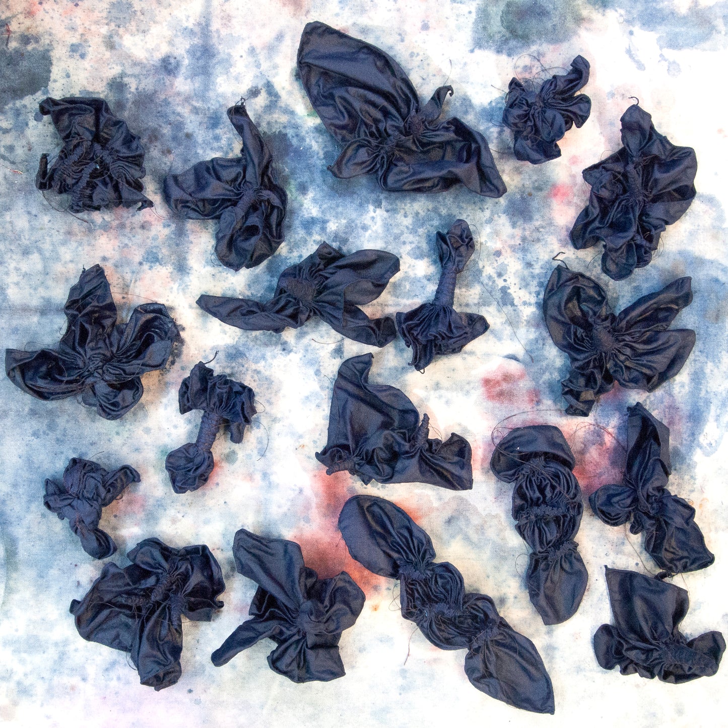 Indigo Dyed Linen Hanky