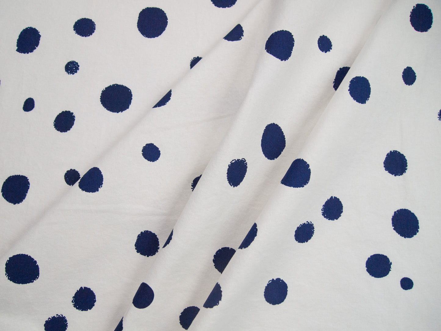 Hand Screenprinted Cotton/Linen  by Yard // Custom Polka Dots Any Color