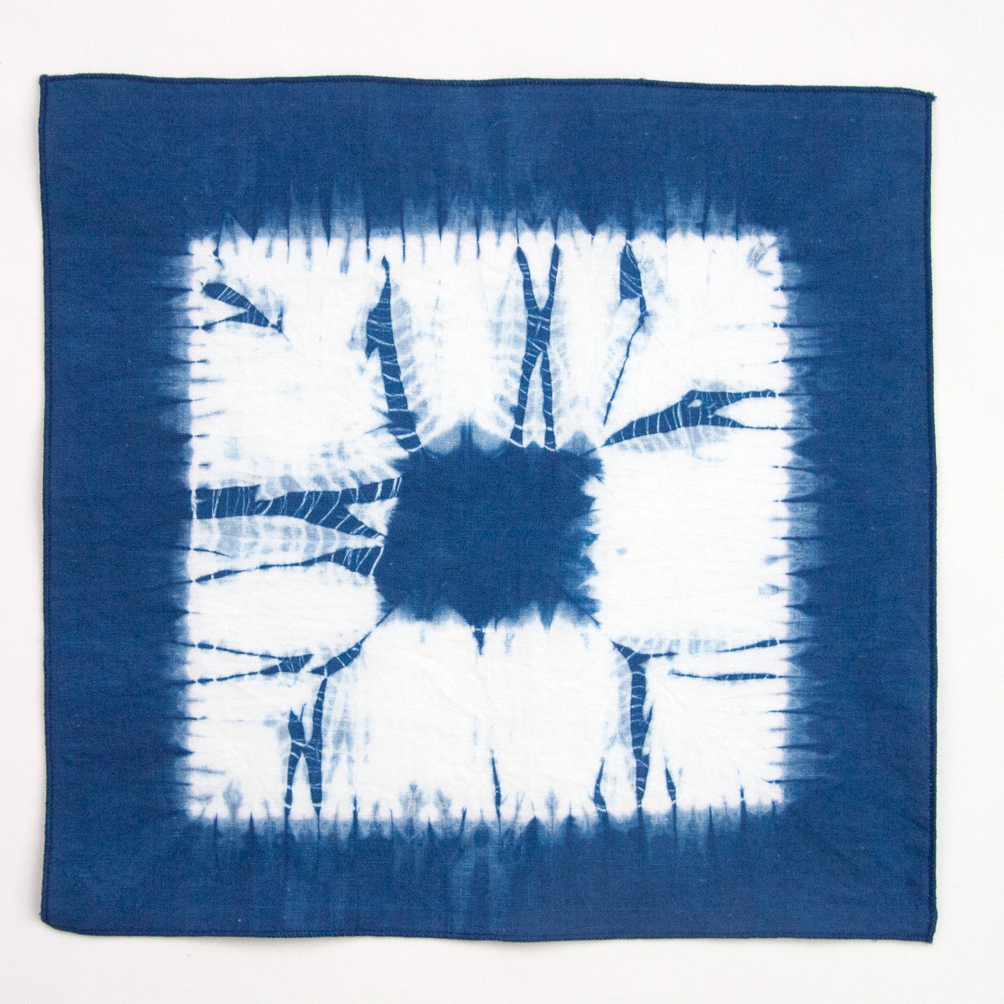Indigo Dyed Linen Hanky