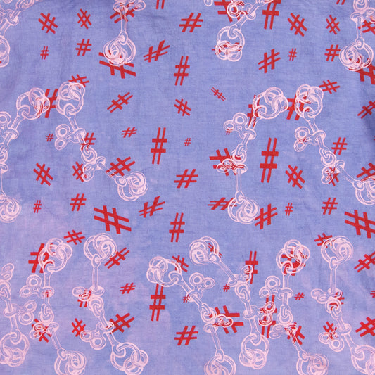 Printed Purple Custom High Neck Cozy Top