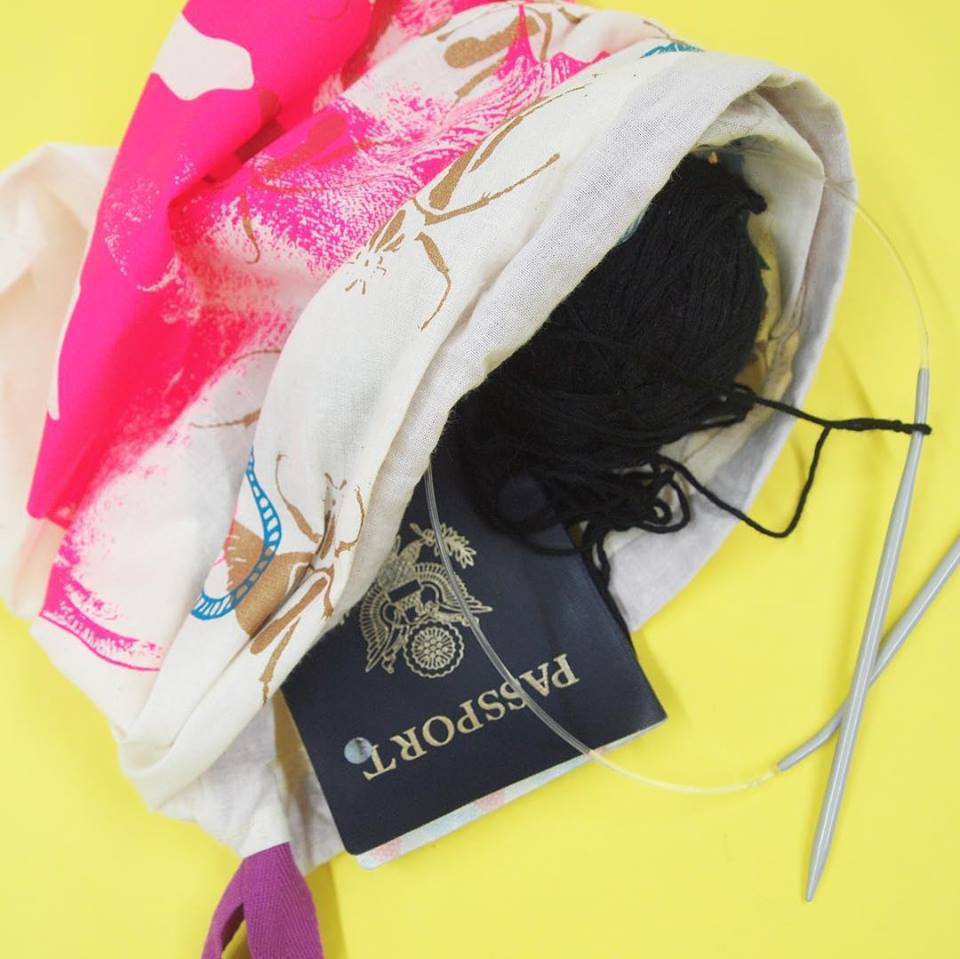 Rhino Print Travel Sack