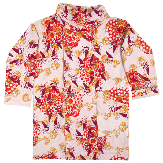 SAMPLE Linen Jacket // Bits, Goliath Beetles, Fireworks Remnants on Pink