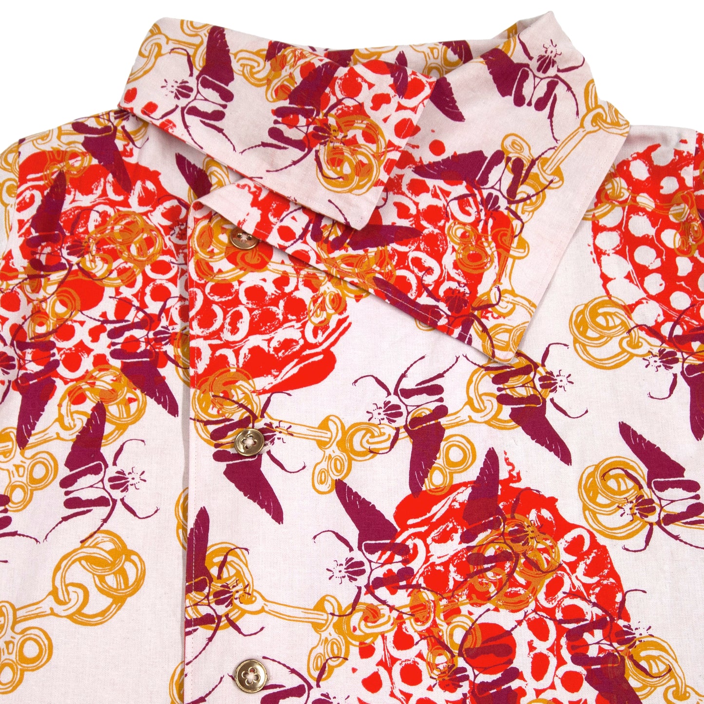 SAMPLE Linen Jacket // Bits, Goliath Beetles, Fireworks Remnants on Pink