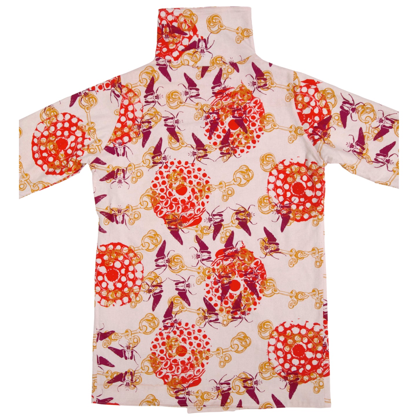 SAMPLE Linen Jacket // Bits, Goliath Beetles, Fireworks Remnants on Pink